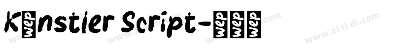 Künstler Script字体转换
